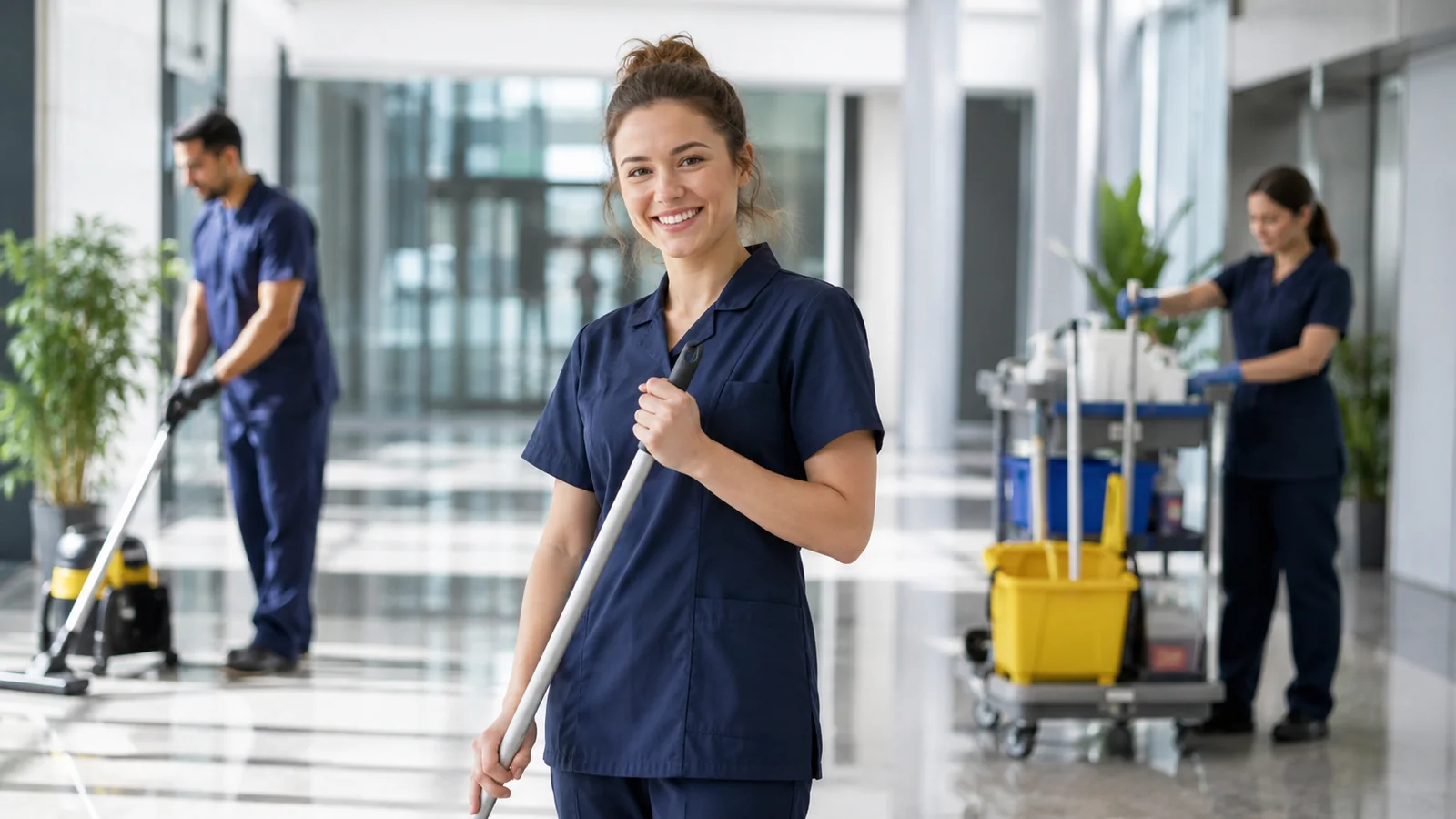 Professional housekeeping and facility team